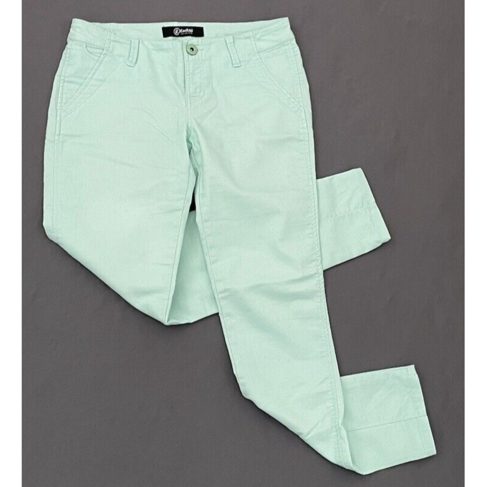 Rewash Women's Size‎ 5 Green Skinny Lightweight Pants Jeans Soft Stretch